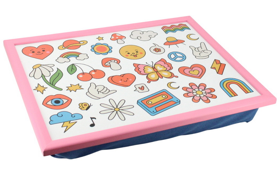 Coussin de lecture cœurs