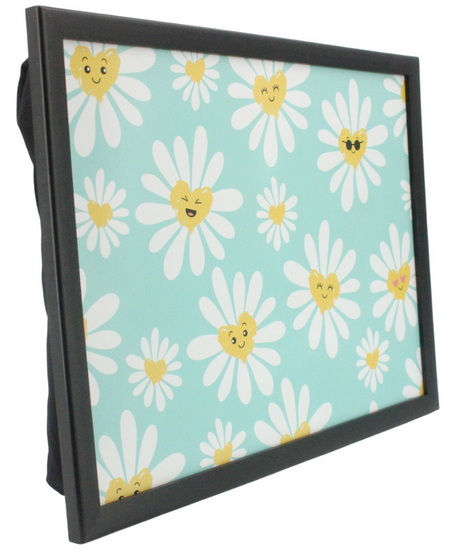 Coussin de lecture fleurs sourire