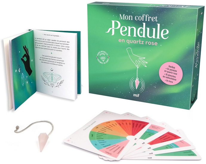 Mon coffret pendule en quartz rose N. éd. - COLLECTIF