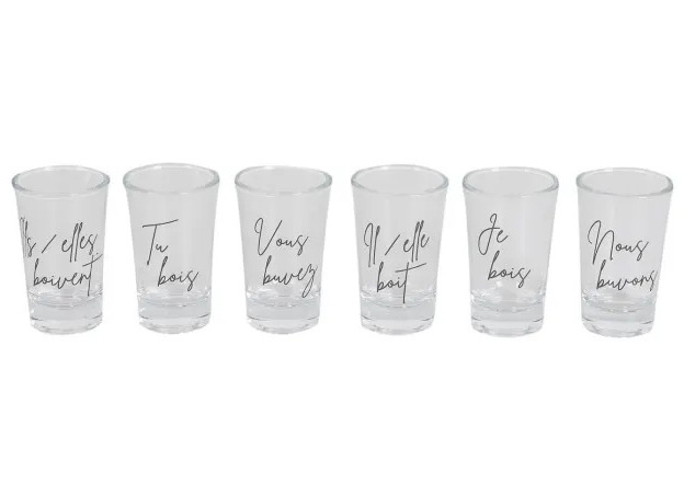 Ens. 6 verres à shooter