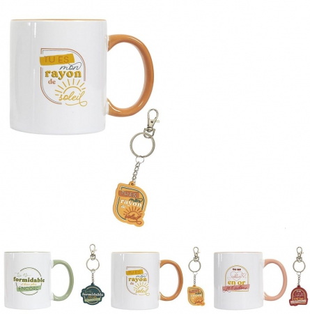 Ens. Tasse et porte-clés émotion 3AS