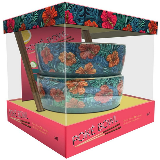 Coffret poké bowl : Avec plus de 30 recettes de cuisine hawaïenne ! - COLLECTIF