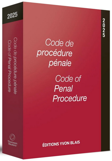 Code de procédure pénale bilingue 2025 - COLLECTIF