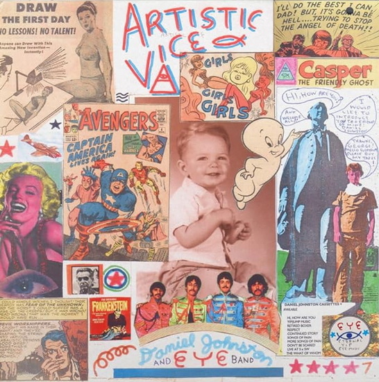 Artistic Vice (Disc 1: Light Blue Vinyle, Disc 2: Peach Swirl Vinyle) - DANIEL JOHNSTON