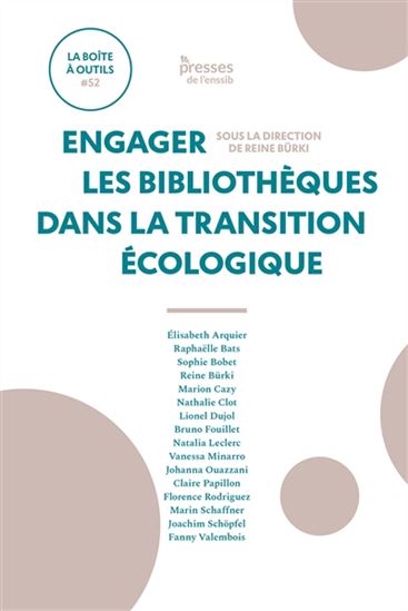 Engager les bibliothèques dans la transition écologique - REINE BÜRKI & AL