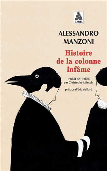 Histoire de la colonne infâme - ALESSANDRO MANZONI