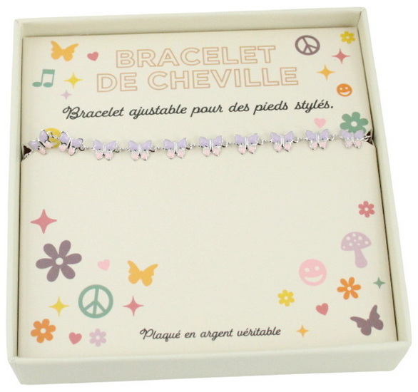 Bracelet de cheville papillons