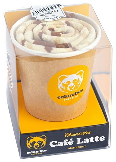 Chaussettes café latte Colombus : pour des pieds à croquer ! Cof. - COLLECTIF
