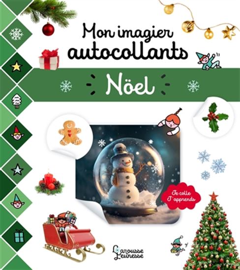 Mon imagier autocollants : Noël - COLLECTIF