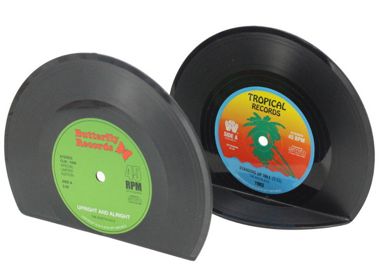 Ens. 2 appui-livres - Vinyles