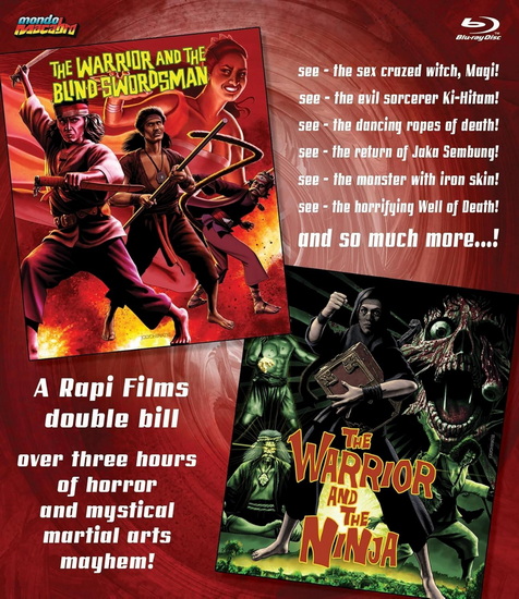 Warrior and the Blind Swordsman - Warrior and the Ninja - Double Bill (Blu-ray)