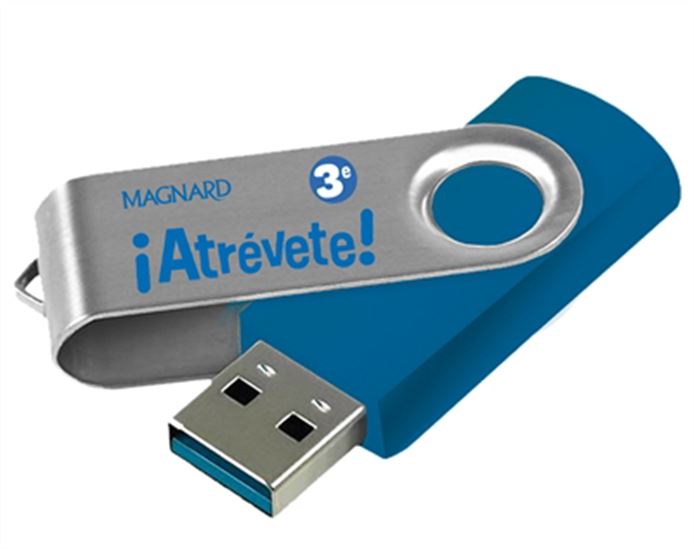 Atrévete! 3e : espagnol, A1-A2, cycle 4 (clé USB) - COLLECTIF