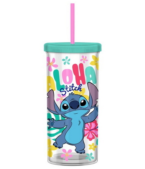 Gobelet avec paille Lilo & Stitch