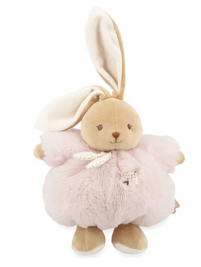 Doudou chubby lapin rose