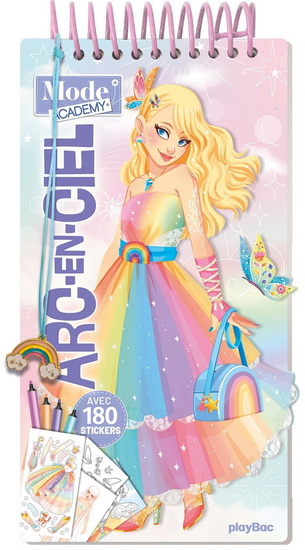 Mode Academy Arc-en-ciel : avec 180 stickers + bracelet - SHIILIA