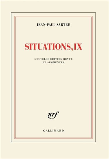 Situations, IX N. éd. - JEAN-PAUL SARTRE
