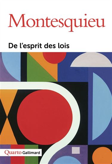 De l&#39;esprit des lois Cof. - MONTESQUIEU