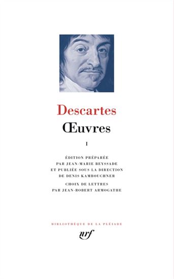 Oeuvres T.01 N. éd. - RENÉ DESCARTES