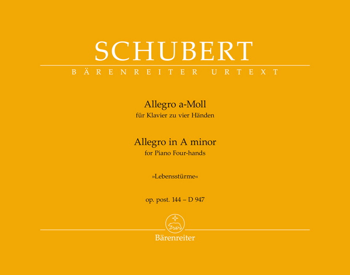 Allegro In A Minor &#39;Lebensstürme&#39;, Op. Posth. 144 - D 947 (Piano 4 Mains) - FRANZ SCHUBERT