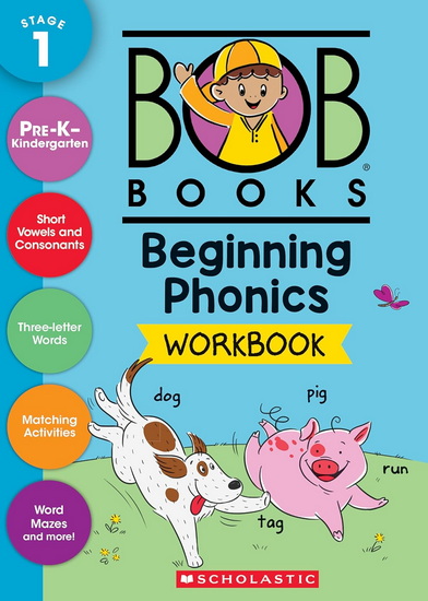 Bob Books - Beginning Phonics Workbook | Phonics, Writing Practice, Ages 4 and up, Kindergarten, First Grade (Stage 1: Starting to Read) - COLLECTIF