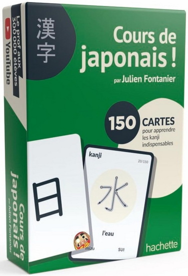 Cours de japonais ! : 150 cartes pour apprendre les kanji indispensables Cof. - JULIEN FONTANIER