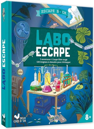 Labo escape : 3 aventures, 1 loupe filtre rouge, 120 énigmes à résoudre pour s'échapper - JULIEN HERVIEUX - CAROLINE AYRAULT