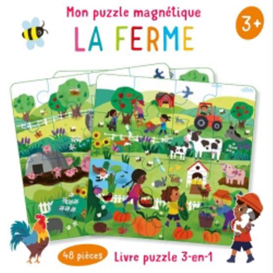 La Ferme : livre puzzle 3-en-1 : 3+ - COLLECTIF