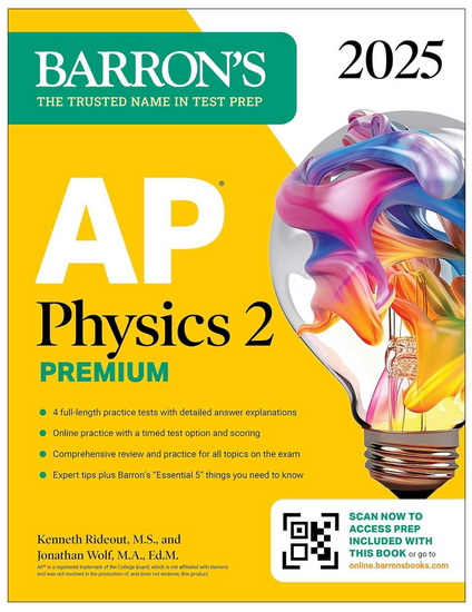 AP Physics 2 Premium, Fourth Edition: Prep Book with 4 Practice Tests + Comprehe - KENNETH RIDEOUT