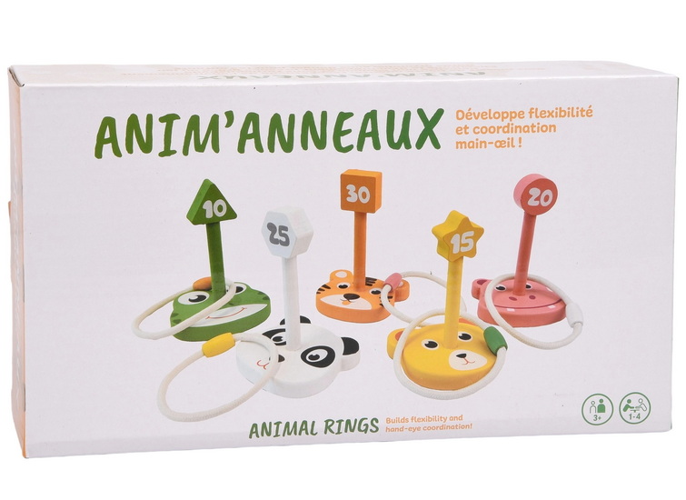 Jeu de lancer d&#39;anneaux animaux