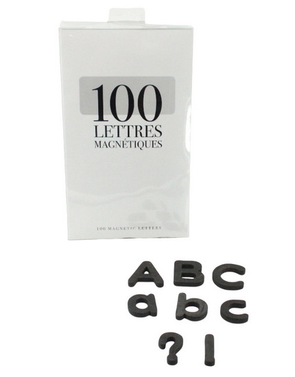 Ensemble 100 lettres magnétiques