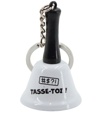 Porte-clés clochette - Tasse-toi