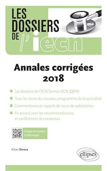 Annales corrigées 2018 - ALBAN DEROUX