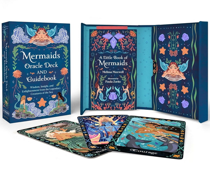 Mermaids Oracle Deck and Guidebook: Wisdom, Insight, and Enlightenment from the Legendary Creatures of the Sea - MELISSA MAXWELL