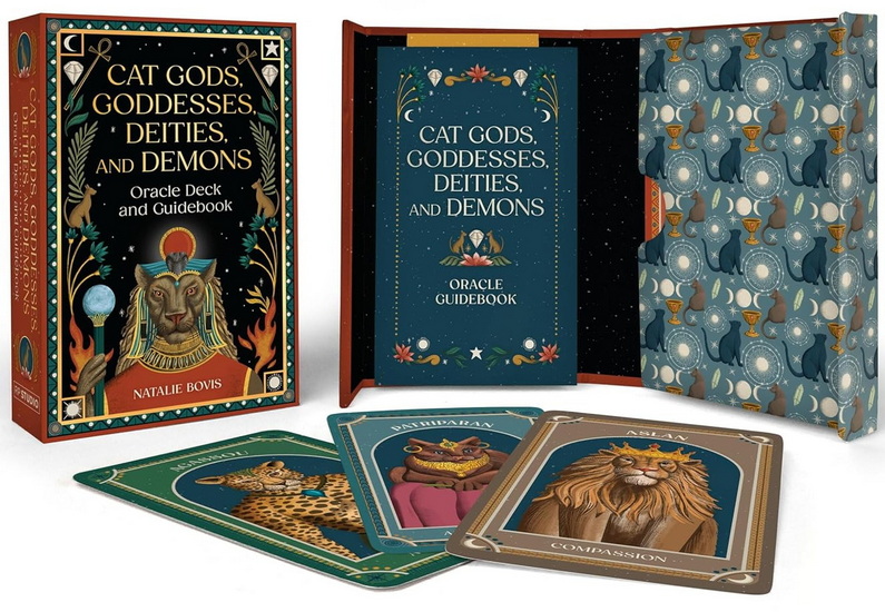 Cat Gods, Goddesses, Deities, and Demons Oracle Deck and Guidebook - NATALIE BOVIS - LUCY ROSE