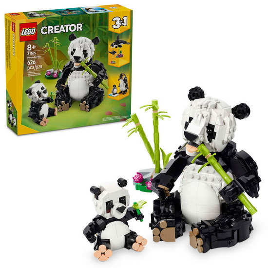 Animaux sauvages : la famille de pandas