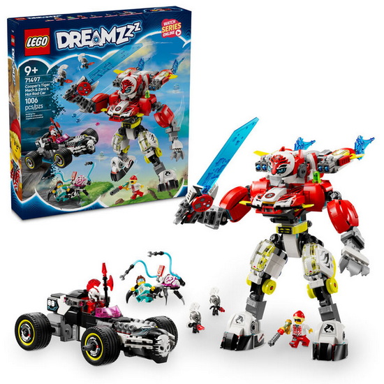 Robot-tigre de Cooper et bolide de Zero