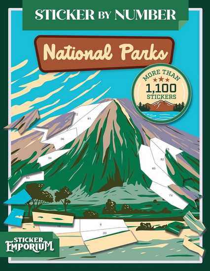 Sticker by Number National Parks (Sticker Emporium) - COLLECTIF