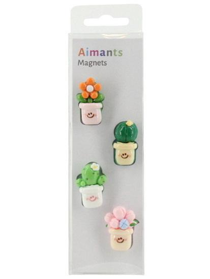 Ens. 4 aimants Plantes