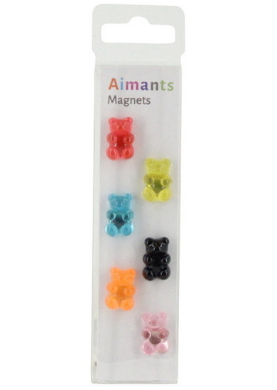 Ens. 6 aimants Gummy