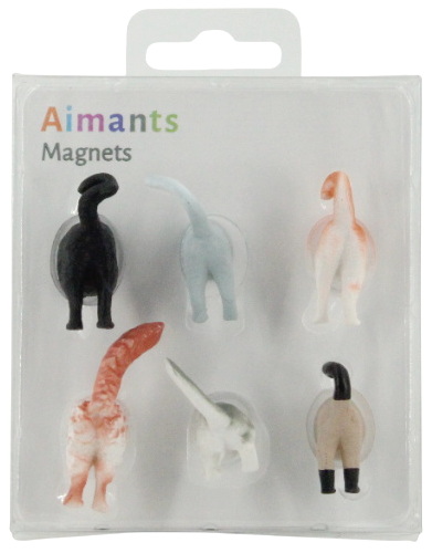 Ens. 6 aimants derrière de chat