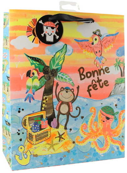 Sac moyen animaux pirates Bonne fête