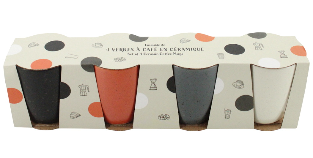 Ens. de 4 verres à espresso