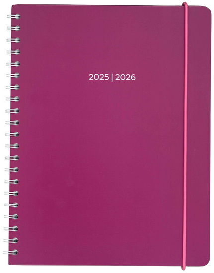 Agenda 25/26 fuchsia 1s/2p