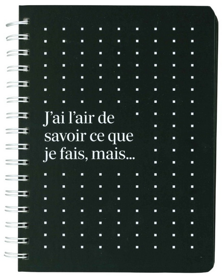 Cahier de notes ligné -j&#39;ai l&#39;air de savoir...