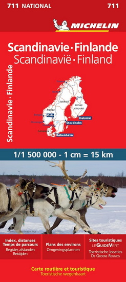 Scandinavie, Finlande 711 : Carte Nationale 2025 - COLLECTIF