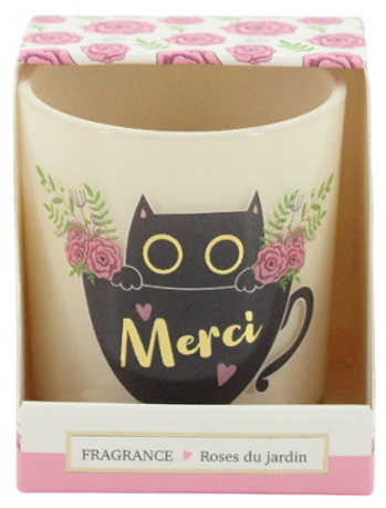 Bougie parfumée message - Merci