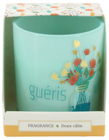 Bougie parfumée message - Guéris bien