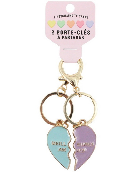 Ens. 2 porte-clés meilleures amies