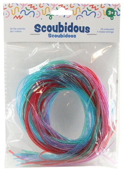 Ens. 25 scoubidous couleurs assorties