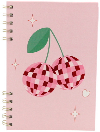Cahier spirale cerises disco